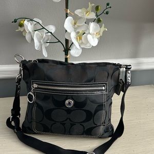 Coach -Fabric/Leather- Navy Blue